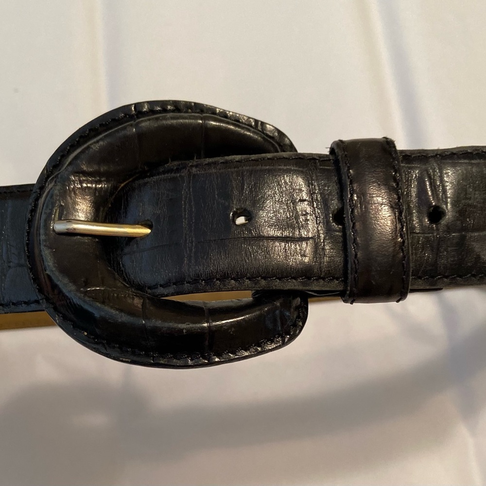 Fossil black leather belt XL - Picture 8 of 8